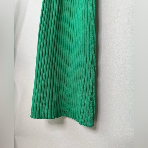 GOOD AMERICAN leggings green ribbed pull on flare pants 2X/3X NWT - Picture 6 of 10